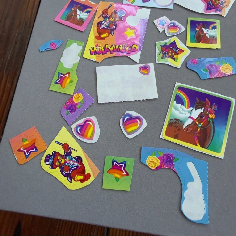 Vintage 90s Lisa Frank scattered sticker lot
